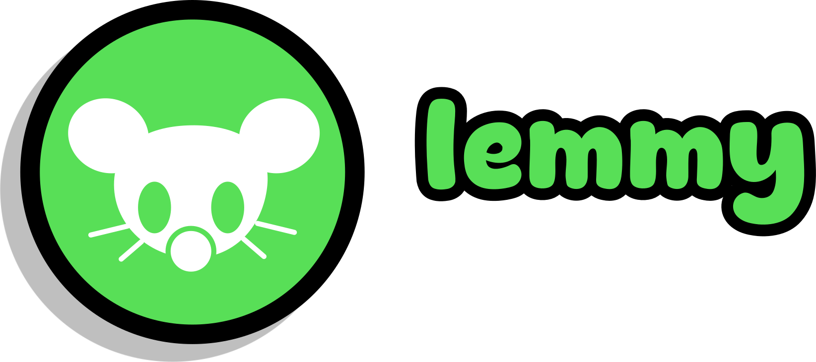 lemmy logo redrawn by me, with its name beside the logo