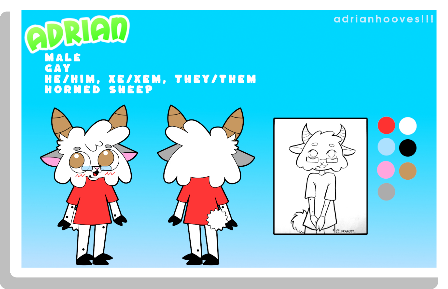 my fursona's reference sheet